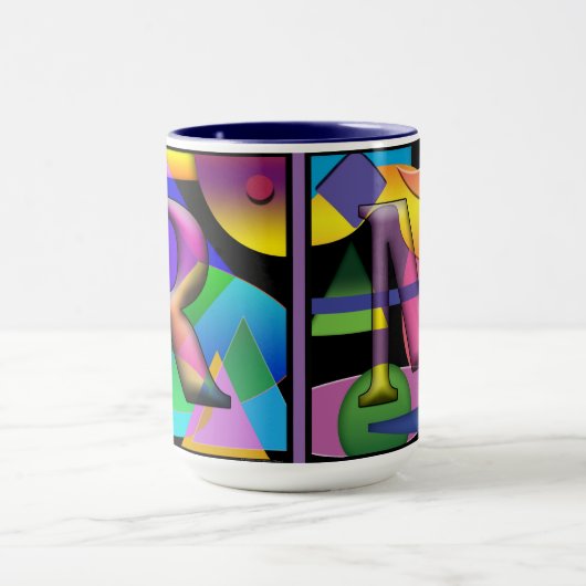 RM mit Monogramm Kaffee-Tasse Tasse (Zentrum)
