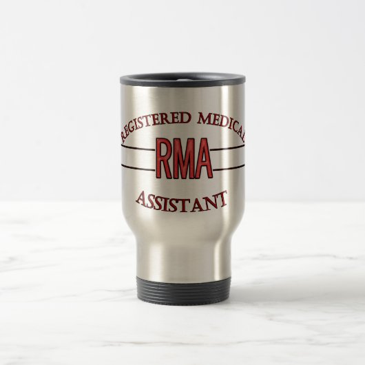 RMA LOGO REGISTRIERTER ASSISTENZARZT REISEBECHER (Mittel)