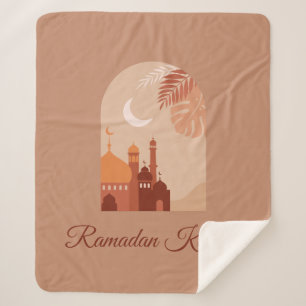 Rmadan Kareem Aesthetic Boho Fleece Blanket Sherpadecke