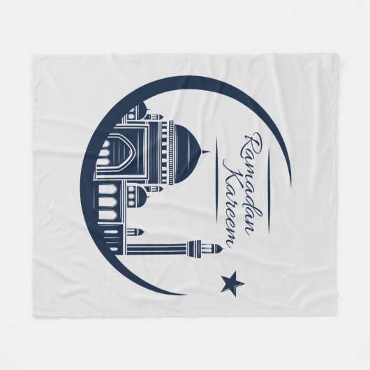 Rmadan Kareem Fleece Blanket (Vorderseite (Horizontal))