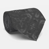 rmdesignflo55 Krawatte BLACK DEEP GRAY NIEDLICH Ne (Gerollt)