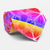 rmdesignflo55 Krawatte BLUE RED LILA NIEDLICH (Gerollt)