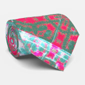 rmdesignflo55 Krawatte GREEN WHITE RED NIEDLICH Ne (Gerollt)