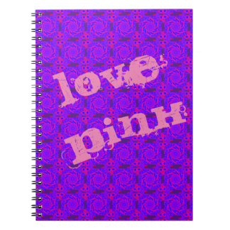 rmdesignflo55 LIEBE PINK MANDALA NOTEBOOK Notizblock