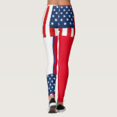 rmdesignflo55 USA Flag a red Leggings (Rückseite)