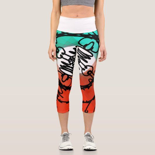 RMdesignflo55Hochwaisted Capris (Vorderseite)