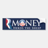 RMoney Romney Obama Autoaufkleber (Vorne)