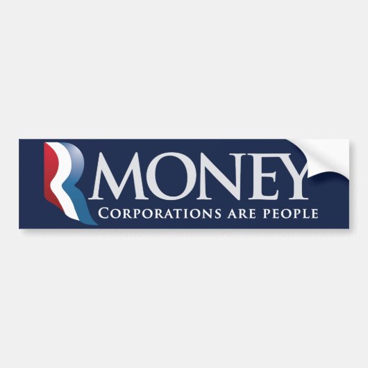 RMoney Romney Parodie-Autoaufkleber Autoaufkleber (Vorne)