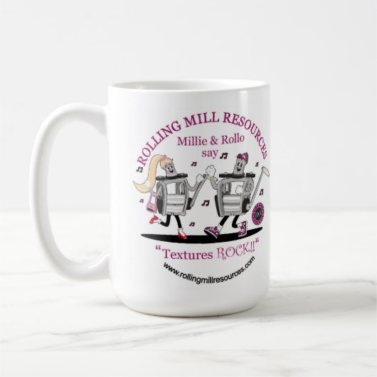 RMR Textures Rock 15 oz Tasse (Links)