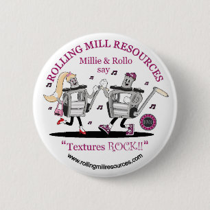 RMR Textures Rock Button - 2,25" Durchmesser