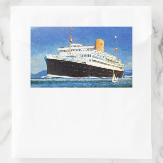 RMS Alcantara Rechteckiger Aufkleber (Tasche)