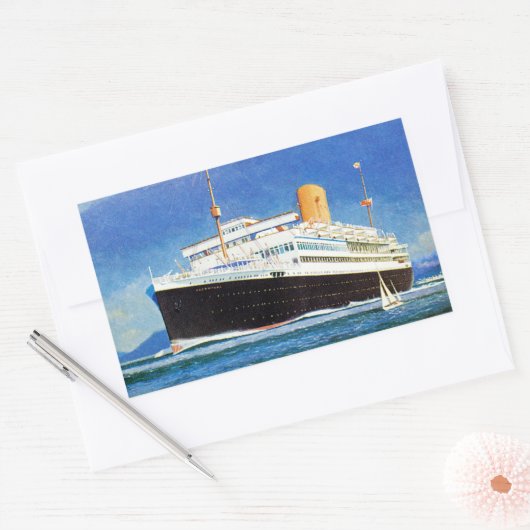 RMS Alcantara Rechteckiger Aufkleber (Umschlag)