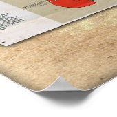 RMS Aquitania Cut Away Poster (Ecke)