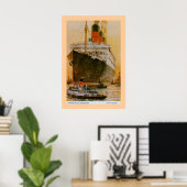 RMS Berengaria Poster (Heimbüro)