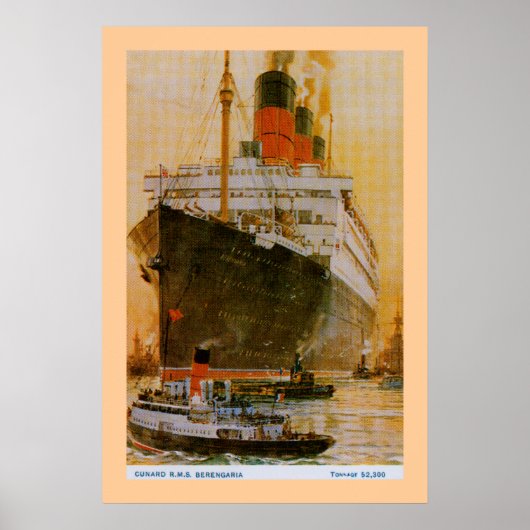RMS Berengaria Poster (Vorne)
