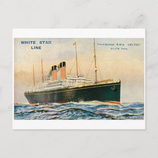 RMS Celtic Postkarte (Vorderseite)