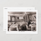 RMS Fahrgastschiff, Königin Maria, Grill Vintag Postkarte (Vorne/Hinten)