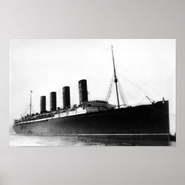 RMS Lusitania Ankunft in New York - 1907 Poster