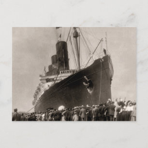 RMS Lusitania erreicht New York City 1907 Postkarte