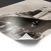 RMS Lusitania kommt 1907 T - Shirt in New York Cit Fotodruck (Ecke)