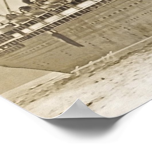 RMS Lusitania Poster (Ecke)