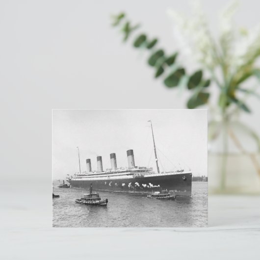 RMS Olympic, 1911 Postkarte (Stehend Vorderseite)
