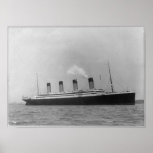 RMS OLYMPIC - Maiden Voyage Titanic Sistschiff Poster