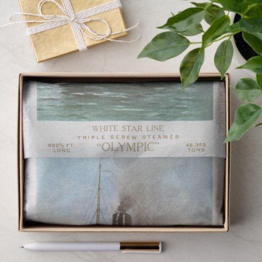 RMS Olympic Ocean Liner Seidenpapier (Geschenk)