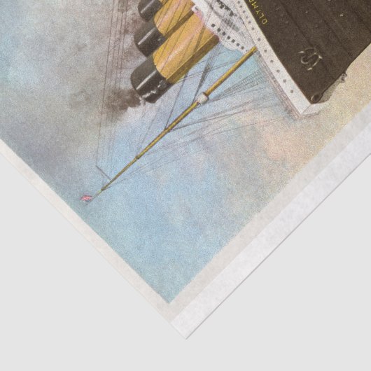 RMS Olympic Ocean Liner Seidenpapier (Ausschnitt)