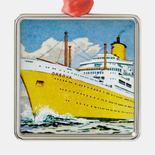 RMS Orsova auf See Ornament Aus Metall