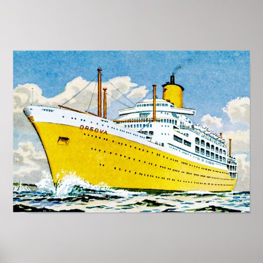 RMS Orsova auf See Poster (Vorne)