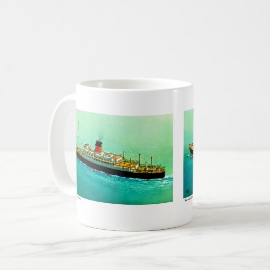 RMS Parthia Kaffeetasse (Vorderseite Links)