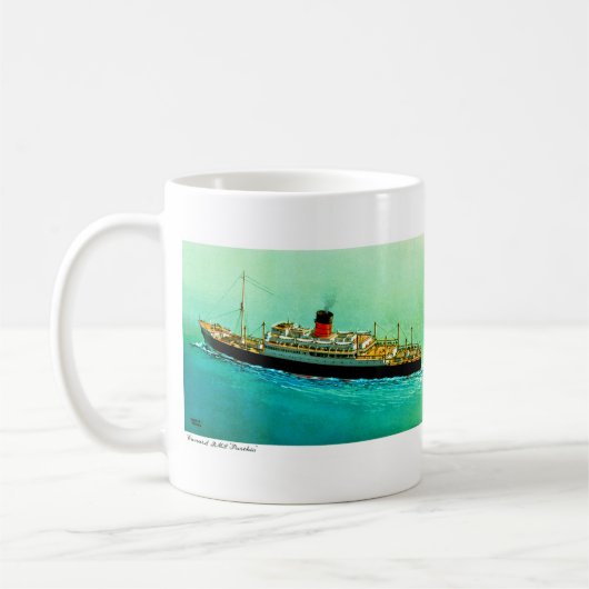RMS Parthia Kaffeetasse (Links)