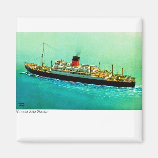 RMS Parthia Magnet (Vorne)