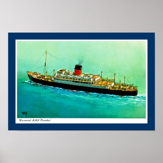 RMS Parthia Poster (Vorne)