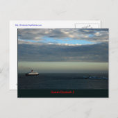 RMS Queen Elizabeth 2 Postkarte (Vorne/Hinten)