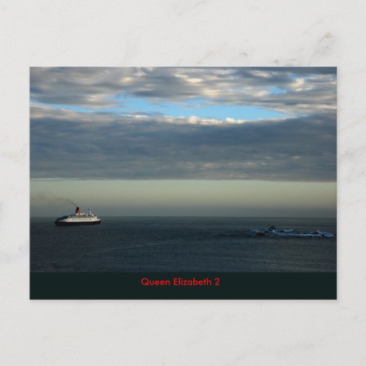 RMS Queen Elizabeth 2 Postkarte (Vorderseite)