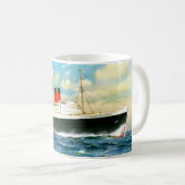 RMS Queen Elizabeth Kaffeetasse (VorderseiteRechts)