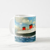 RMS Queen Elizabeth Kaffeetasse (Vorderseite Links)