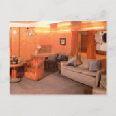 RMS Queen Mary First Class Sitzbereich Postkarte (Vorderseite)