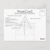 RMS Queen Mary Maiden Voyage PostCard Postkarte (Rückseite)