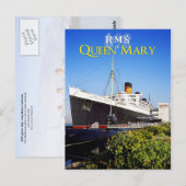 RMS Queen Mary Postkarte (Vorne/Hinten)