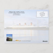RMS Queen Mary Postkarte (Rückseite)