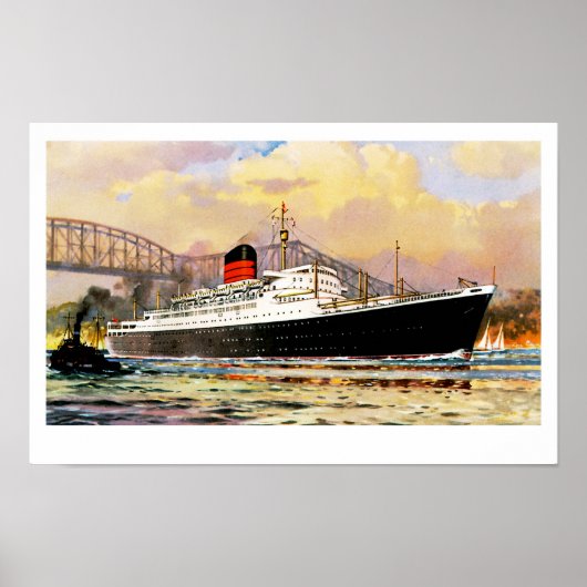 RMS Saxonia Poster (Vorne)