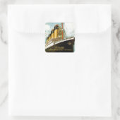 RMS Titanic 100 Jahre Quadratischer Aufkleber (Tasche)