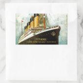 RMS Titanic 100 Jahre Rechteckiger Aufkleber (Tasche)