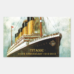 RMS Titanic 100 Jahre Rechteckiger Aufkleber