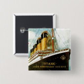 RMS Titanic 100. Jahrestag Button (Vorne & Hinten)