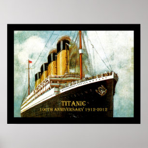 RMS Titanic 100. Jahrestag Leinwand Poster