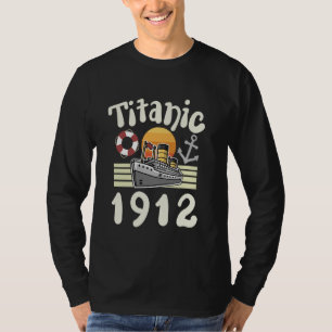 RMS Titanic 1912 Retro-Nautisches Kreuzfahrtschiff T-Shirt